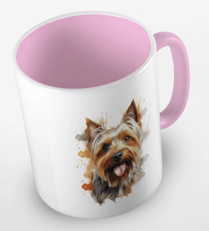 kolorowy kubek yorkshire terrier - różowy.jpg
