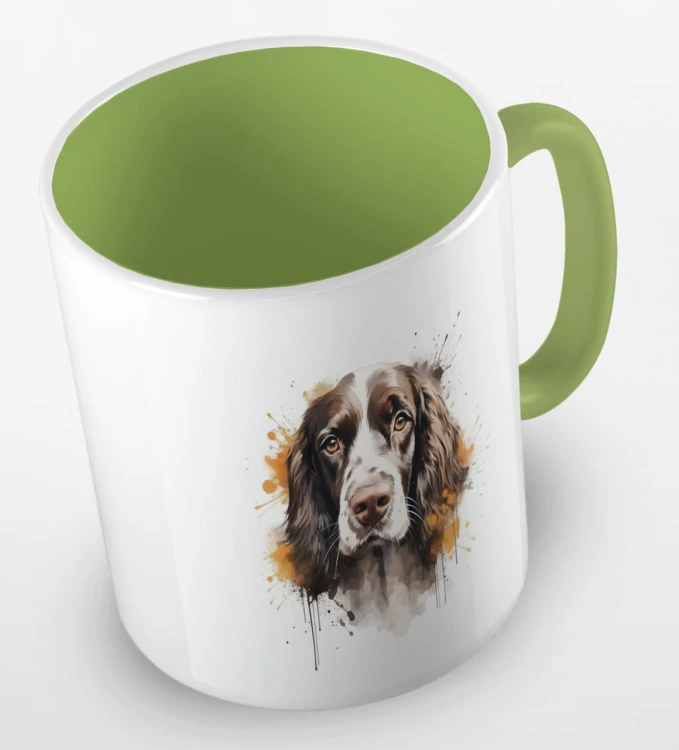 kolorowy kubek springer spaniel - jasnozielony.jpg