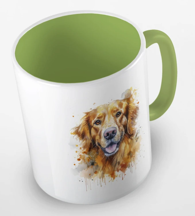 kolorowy kubek golden retriever - jasnozielony.jpg