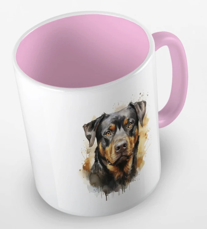 kolorowy kubek rottweiler - różowy.jpg