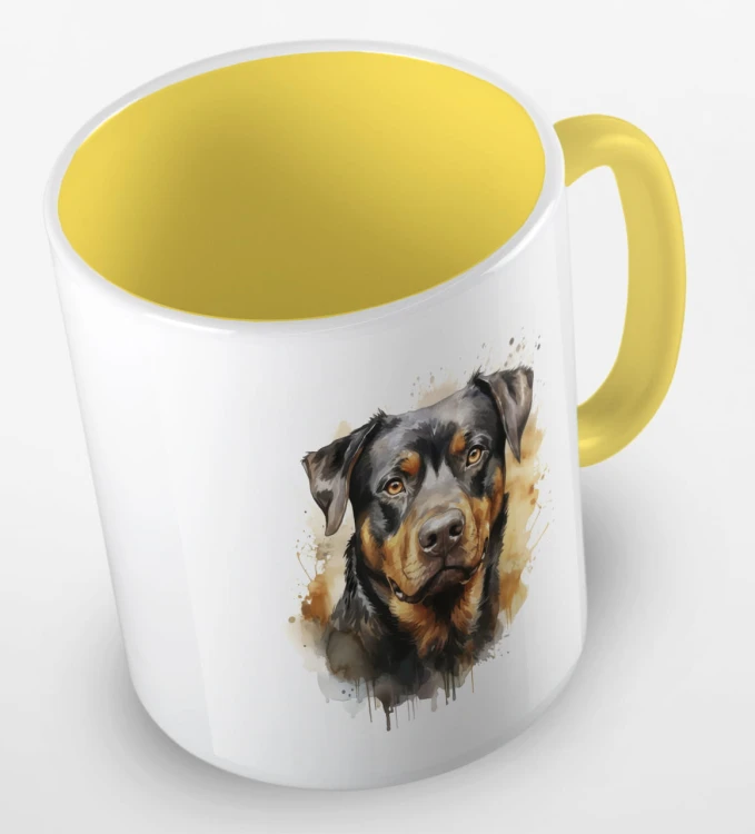 kolorowy kubek rottweiler - żółty.jpg