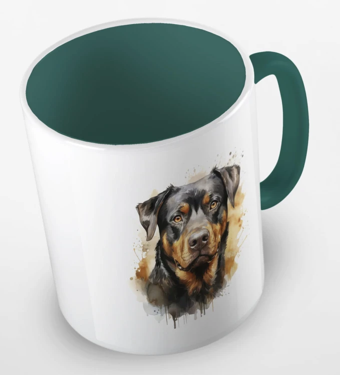 kolorowy kubek rottweiler - ciemnozielony.jpg