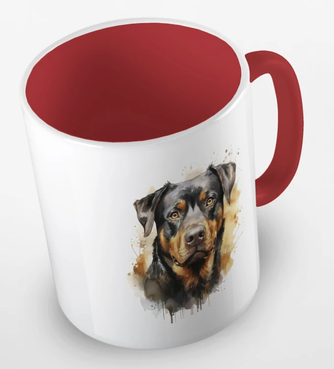 kolorowy kubek rottweiler - czerwony.jpg