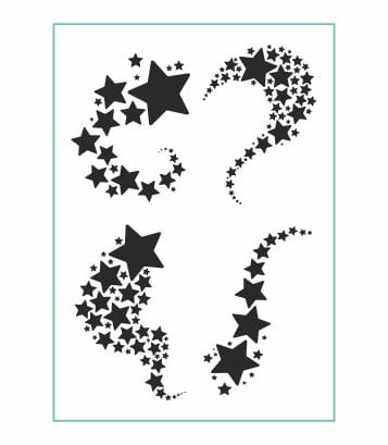 Sztuczne tatuaże z zestawem czarnych gwiazdek. Tatuaże zmywalne z gwiazdkami na ramię, przedramię, kark i kostkę.
