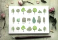 Tatuaże tymczasowe drawing trees