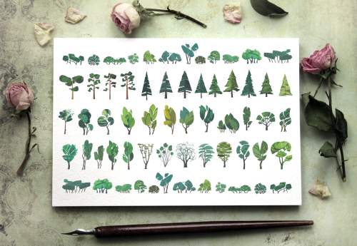 Tatuaże tymczasowe green plants