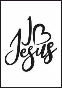 Plakat I love Jesus