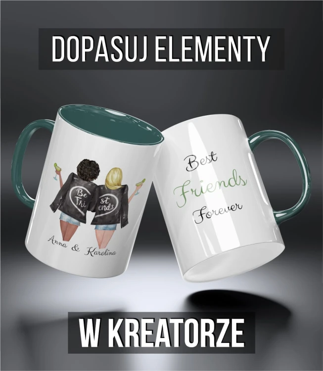 kolorowy kubek przyjaciele - ona i ona - dostęne kolory kubków - ciemnozielony.jpg