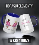 Kubek przyjaciele pink KREATOR PROJEKTÓW