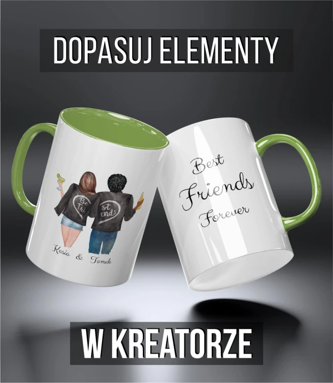 kolorowy kubek przyjaciele - on i ona - jasnozielony.jpg