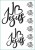 Tatuaż zmywalny napis z motywem religijnym I love Jesus w języku angielskim. Sztuczny tatuaż z hasłem kocham Jezusa w kolorze czarnym.