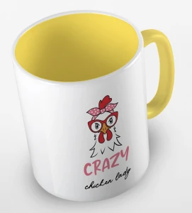 Kubek crazy chicken lady