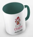 kolorowy kubek crazy chicken lady - ciemnozielony.jpg