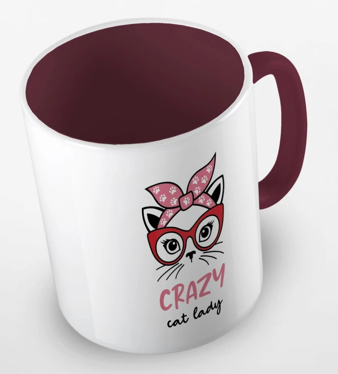kolorowy kubek crazy cat lady - bordowy.jpg