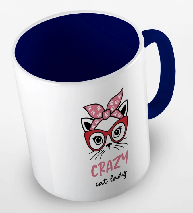 kolorowy kubek crazy cat lady - granatowy.jpg