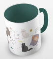 kolorowy kubek cats - ciemnozielony.jpg