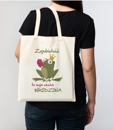 Torba bawełniana żajebistość cecha wrodzona ona
