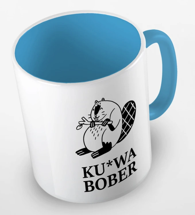 kolorowy kubek ku-wa bober - błękitny.jpg