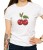 Biała damska koszulka sweet cherry