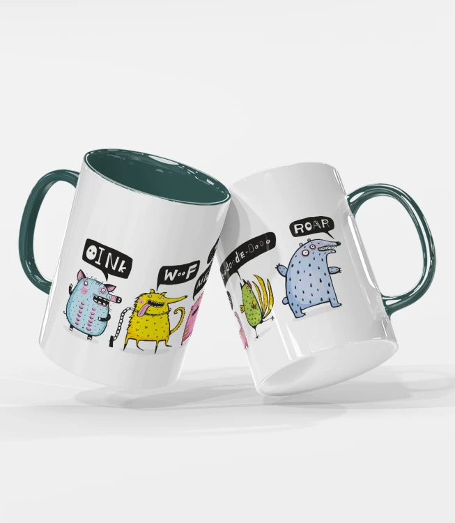 kolorowy kubek funny animals - ciemnozielony.jpg