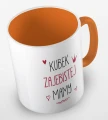 kolorowy kubek z hasłem - kubek zajebistej mamy - pomarańczowy.jpg