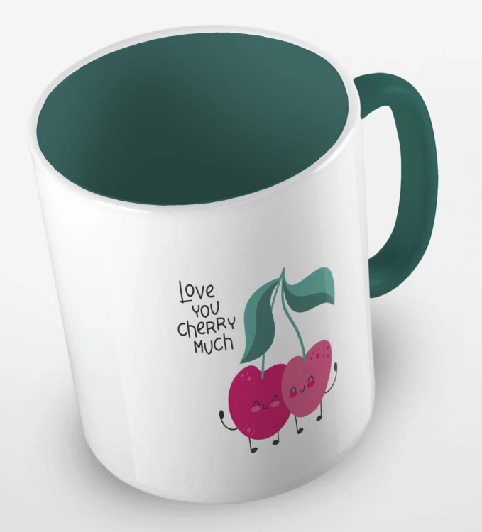 kolorowy kubek love you cherry much - ciemnozielony.jpg