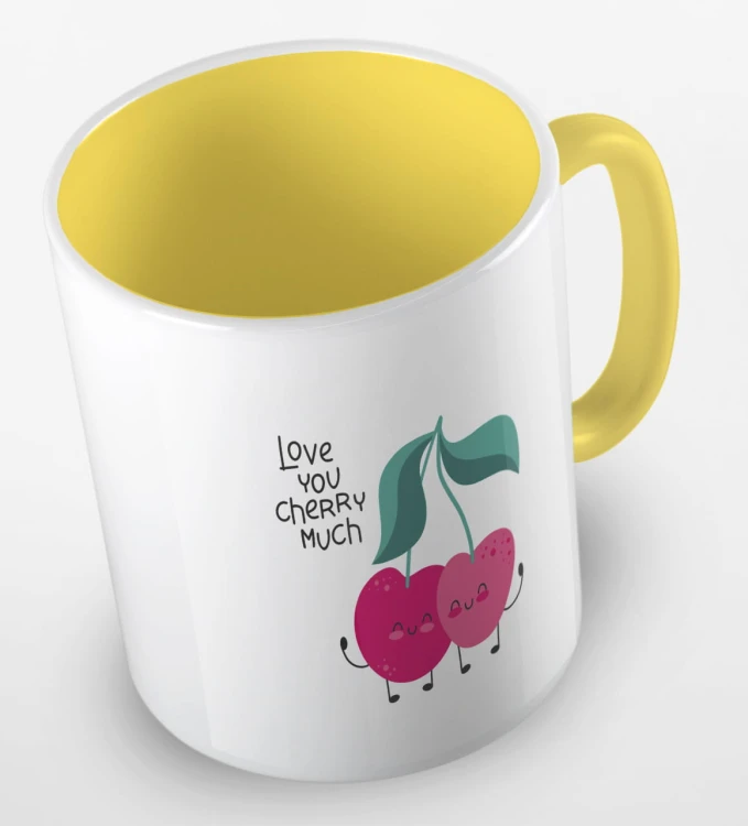 kolorowy kubek love you cherry much - żółty.jpg
