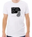 Biała męska koszulka fluff you
