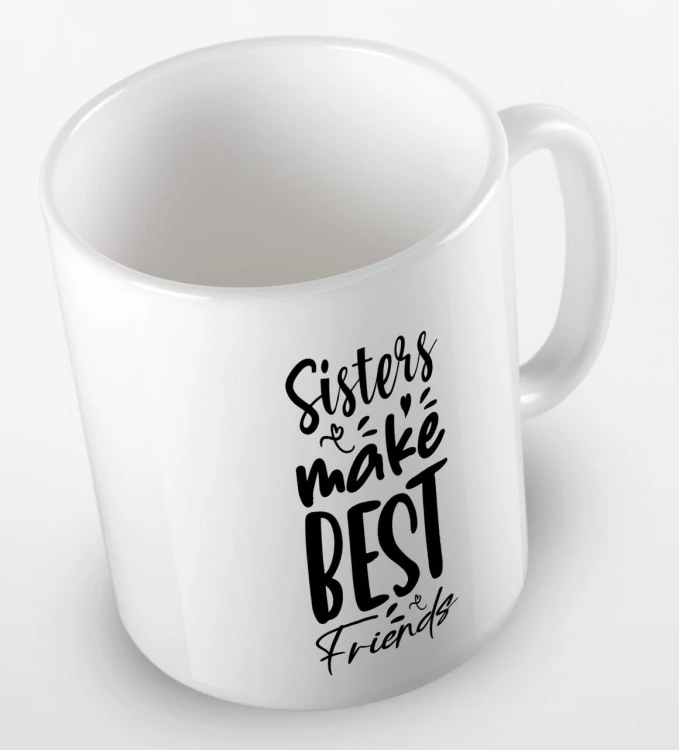 kolorowy kubek sisters make best friends - biały.jpg