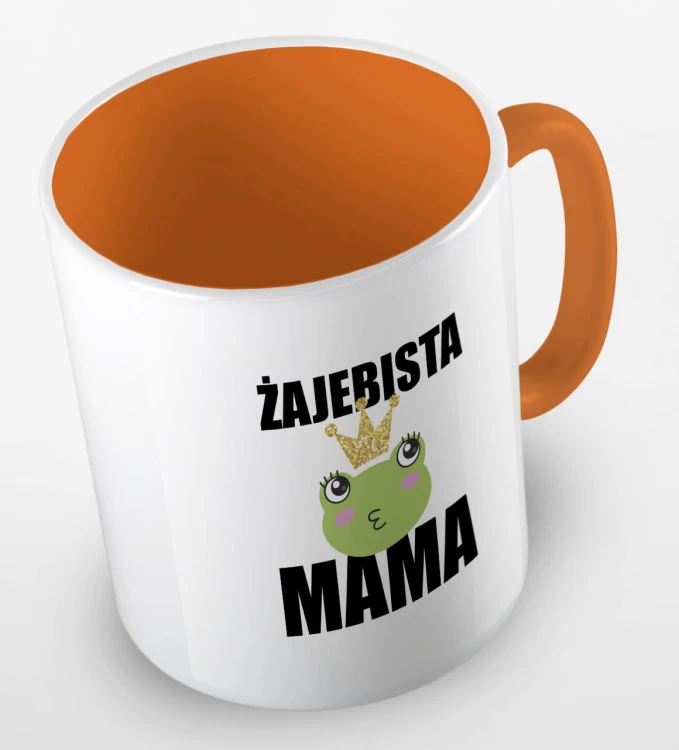 kolorowy kubek żajebista mama - kolor pomarańczowy.jpg
