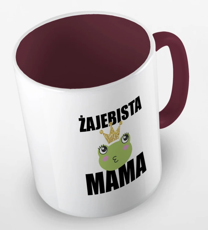 kolorowy kubek żajebista mama - kolor bordowy.jpg