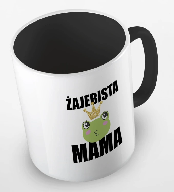 kolorowy kubek żajebista mama - kolor czarny.jpg