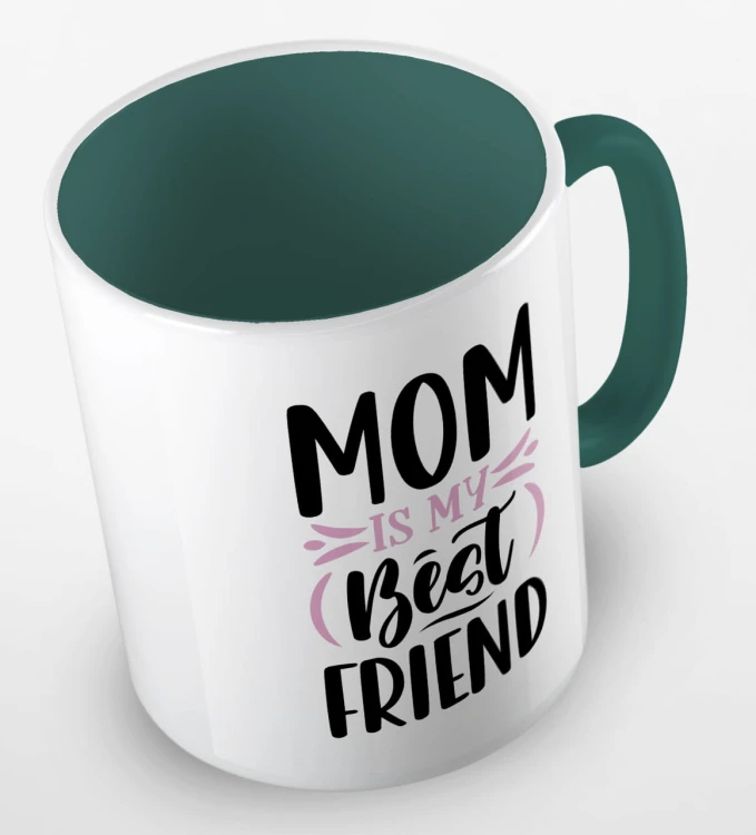 kolorowy kubek mom is my best friend - kolor ciemnozielony.jpg