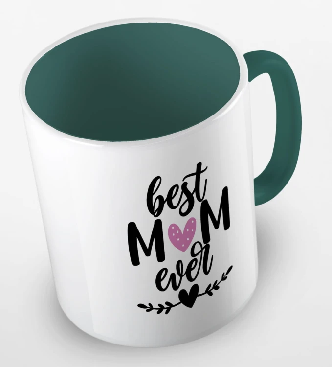 kolorowy kubek z hasłem best mom ever - super mama - kolor ciemnozielony.jpg