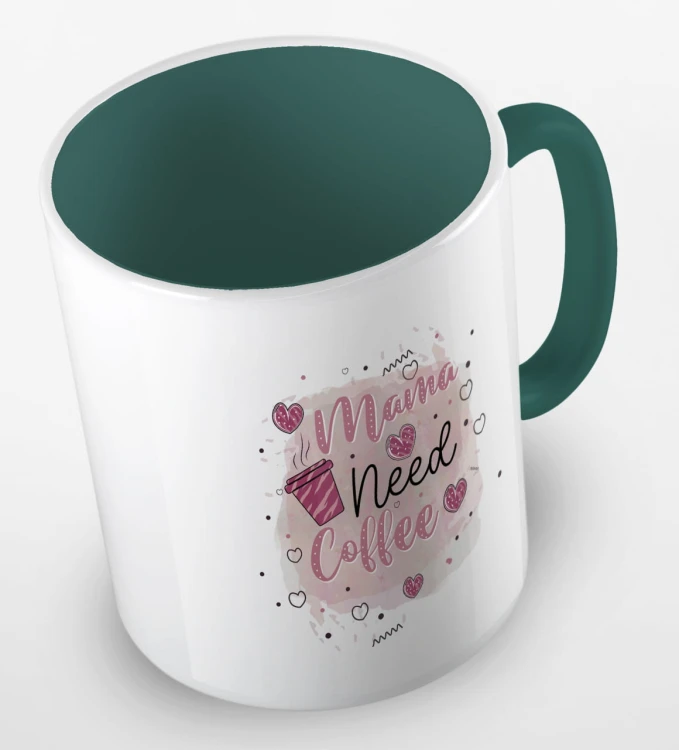 kolorowy kubek z grafiką mama need coffee - kolor ciemnozielony.jpg