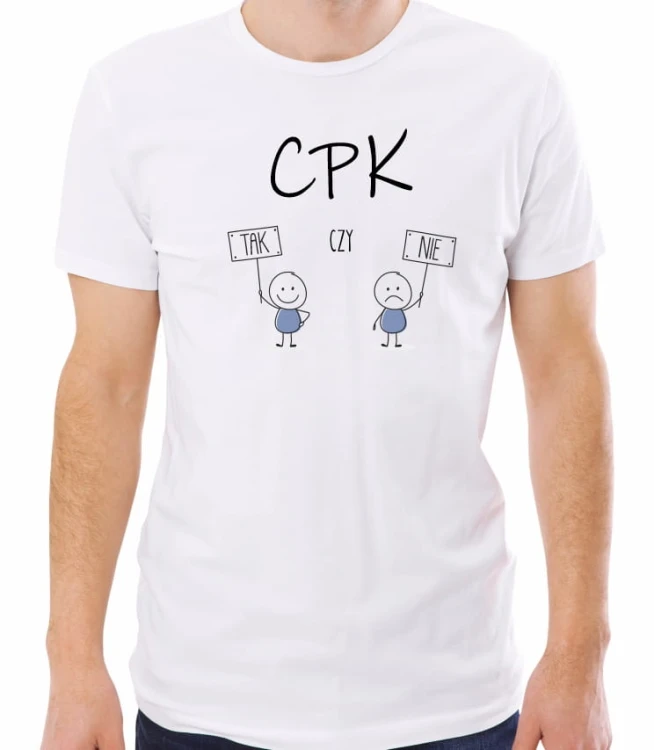 Biała męska koszulka CPK