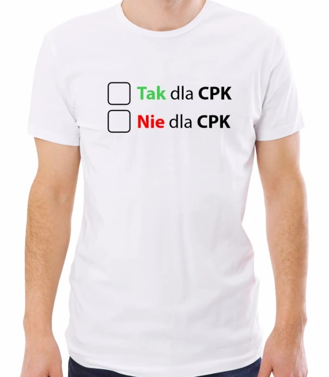 Biała męska koszulka CPK 01