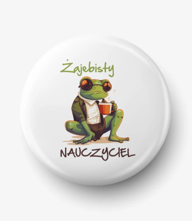 Button żajebisty nauczyciel