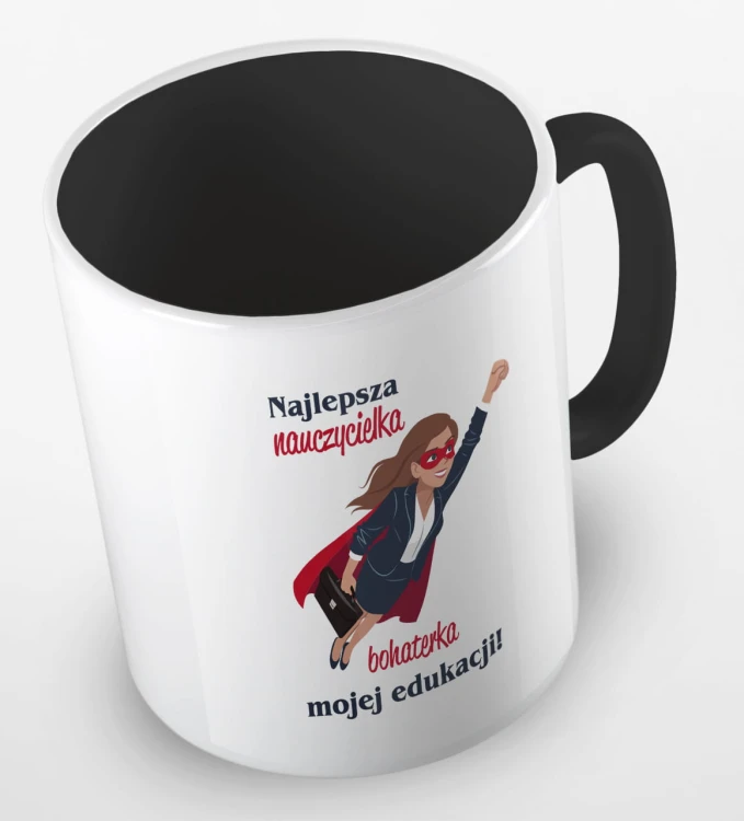 kolorowy kubek - najlepsza nauczycielka, bohaterka mojej edukacji - kolor czarny.jpg