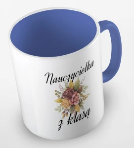 Kubek nauczycielka z klasą 