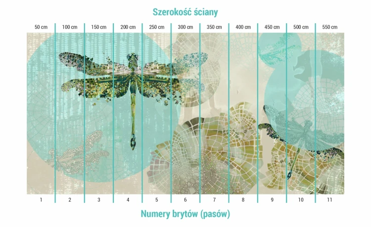 Podział na bryty na tapecie dragonflies that fly