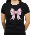 Czarna damska koszulka pink ribbon