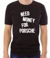 Czarna męska koszulka need money