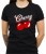 Czarna damska koszulka cherry 01