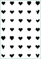 Tatuaże tymczasowe pixel heart icons czarne