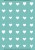 Tatuaże tymczasowe pixel heart icons białe