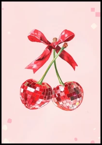 Plakat disco cherries