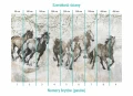 Podział na bryty na tapecie running horses
