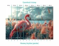 Podział na bryty na tapecie pink flamingos in the bay