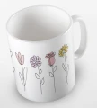 kolorowy kubek - flowers - z kwiatami - kolor biały.jpg